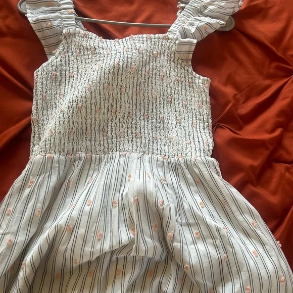 Loft cotton summer midi dress in striped pattern - Picture 1 of 6